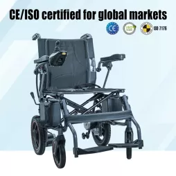 Cost Effective Foldable Adult Electric Wheelchair Lead Acid Battery CE ISO Certified