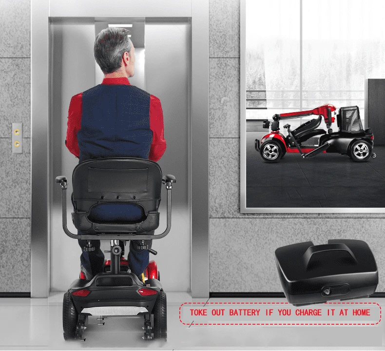 Scooter and Wheelchair Battery, Lithium or Lead-acid
