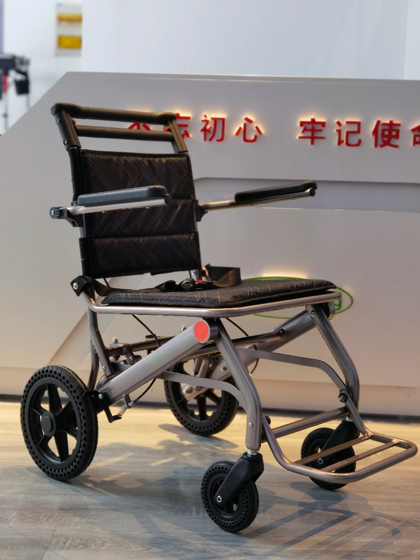 2021 New Folding Portable Electric Stair Climbing Wheelchair With Rubber Track
