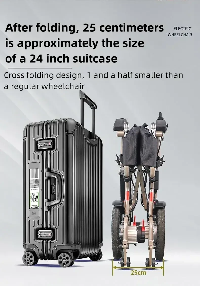 After folded, it is only 25cm, which takes up less space