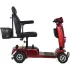 Foldable Mobility Scooter for Seniors with Rear Basket, 4 Wheel Design
