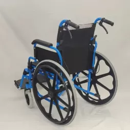Portable Folding Wheelchair for Disabled Elderly - Lightweight & Manual