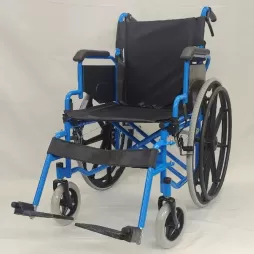 Lightweight Foldable Manual Wheelchair for Disabled & Elderly Mobility