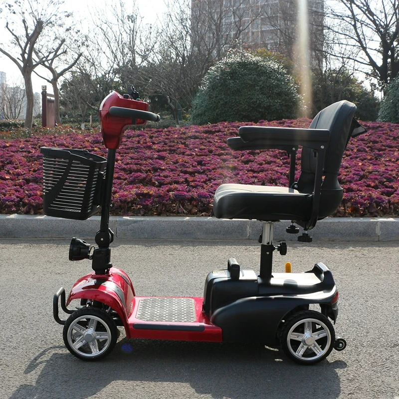 New cost-effective magnesium aluminum alloy folding electric wheelchair with remote control - Excellent Featured Image