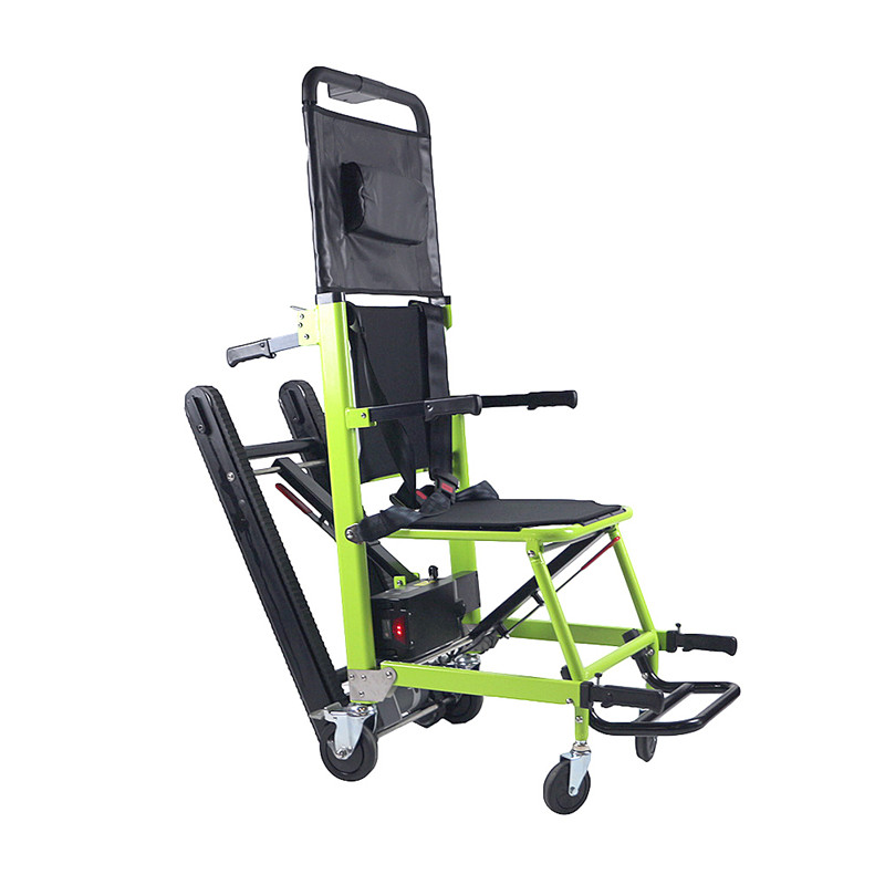 Wholesale Climbing Trolley - 2021 New Folding Portable Electric Stair Climbing Wheelchair With Rubber Track - Excellent - Mobility Scooter, Patient Lifter, Stair Climber, Wheelchair - Excellent Featured Image