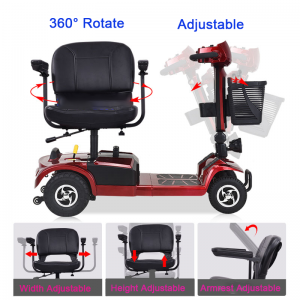 Portable and Folding 4-Wheel  Mobility Scooters for Adults