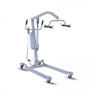Heavy Duty Assembling-Free Foldable Patient Lift with Sling Patient Crane for Handicapped Transfer - Mobility Scooter, Patient Lifter, Stair Climber, Wheelchair - Excellent
