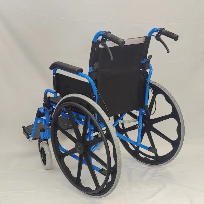 Lightweight Folding Transport Wheelchair Cheap Manual Wheel Chair for Disabled Elderly3