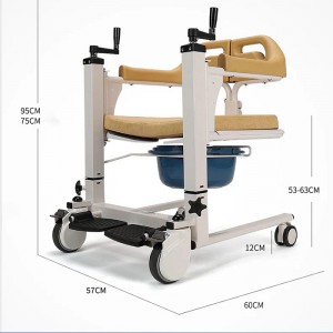EXC-4002 Hydraulic folding patient lifter for moving seniors from bed to bathroom,wheelchair,outside - Excellent