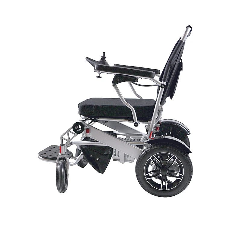 Wholesale Lightweight Foldable Wheelchair - Fold Light Portable Aluminum Lithium Battery Electric Power Wheelchair - Excellent - Excellent detail pictures