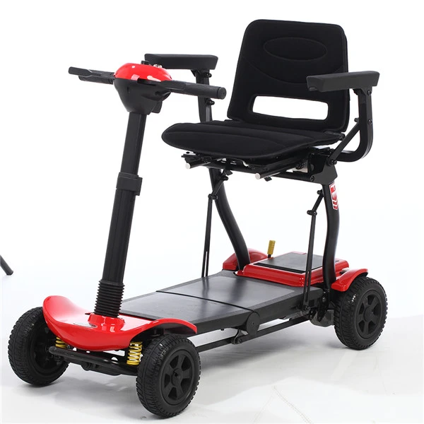 Quality Inspection for Child Mobility Scooter - EXC-1003 Automatic Folding Travel Medicare Scooters for elderly and handicapped - Excellent - Excellent detail pictures