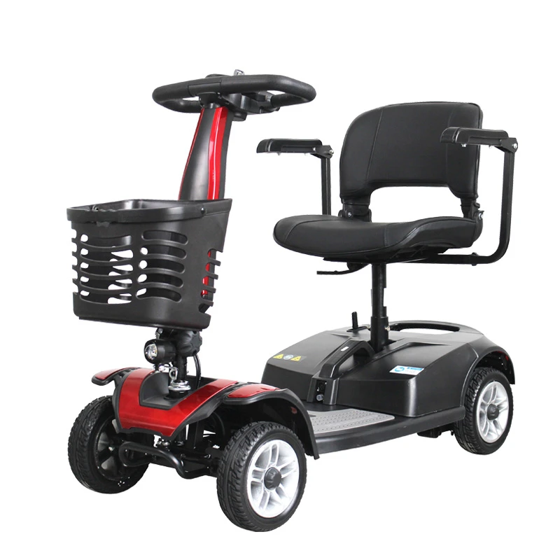 Short Lead Time for Lightweight Scooters For Disabled - Four wheels bigger wheel comfortable mobility scooter for seniors - Excellent